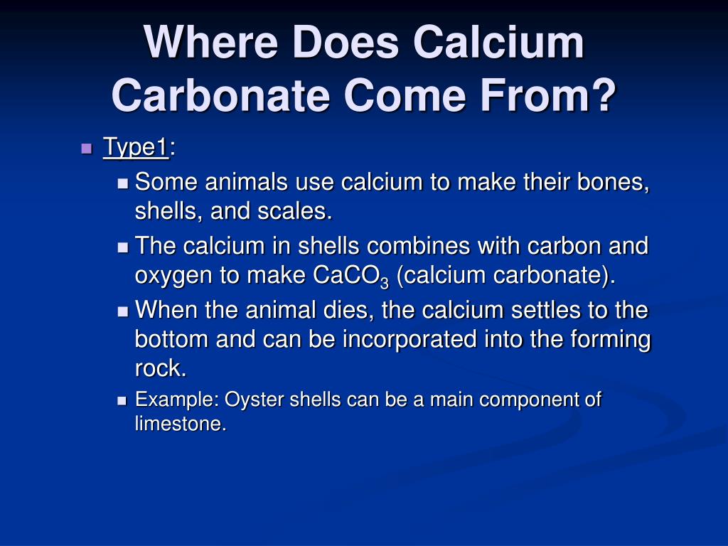 PPT Formation Of Calcium Carbonate PowerPoint Presentation Free 