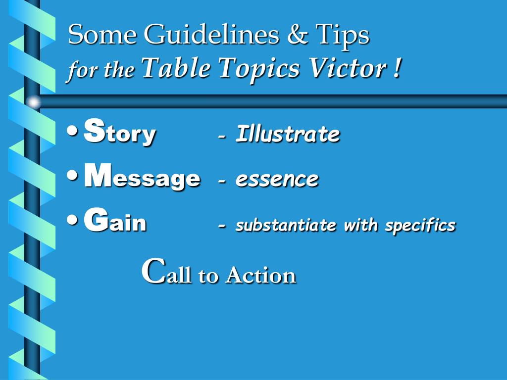PPT TABLE TOPICS EDUCATIONAL SESSION PowerPoint Presentation, free