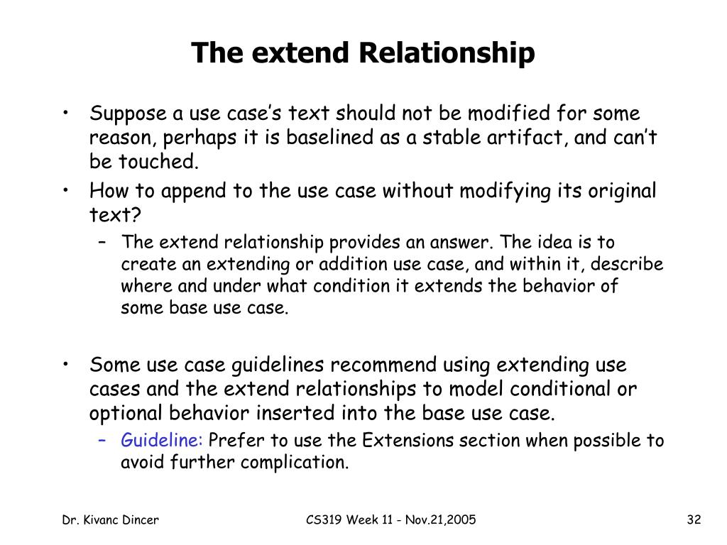 Guideline: Extend-Relationship