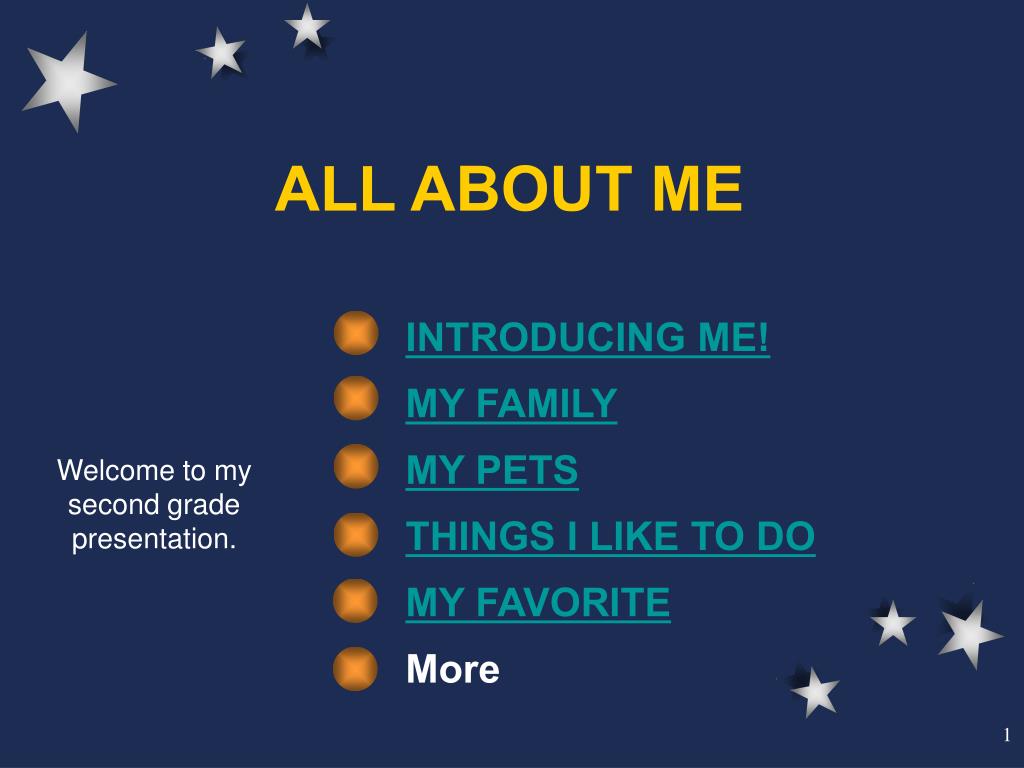 all about me presentation