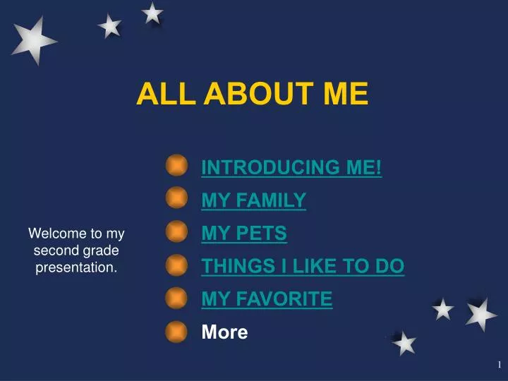 all about me presentation ideas