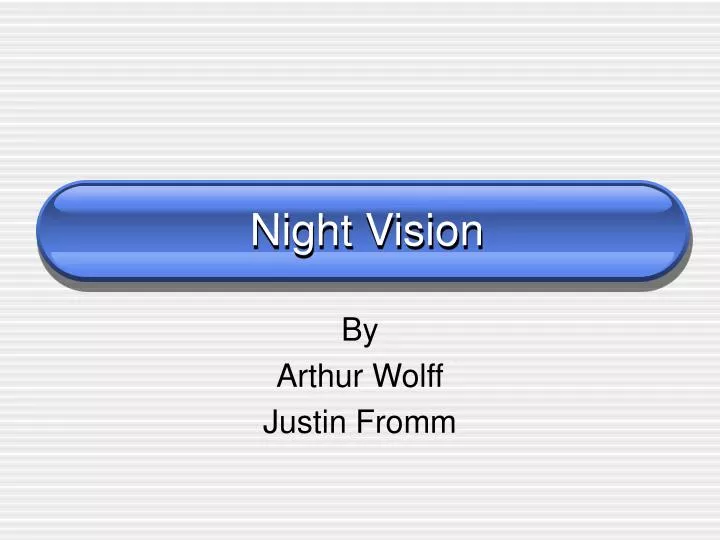 night vision n.