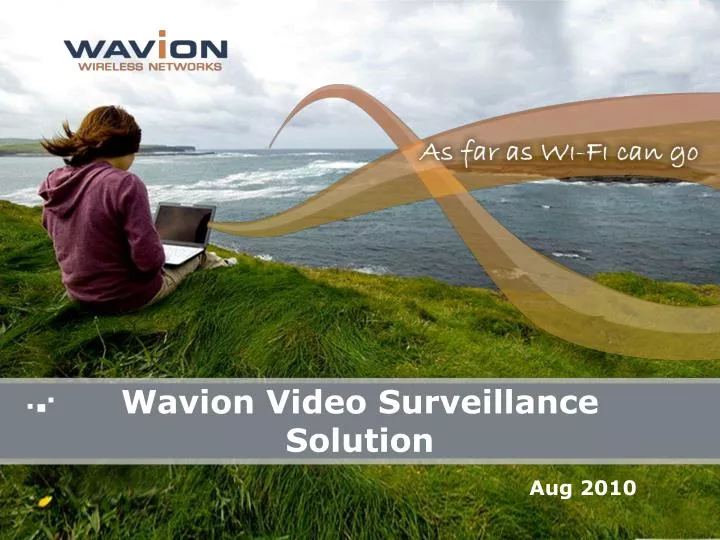 wavion video surveillance solution n.