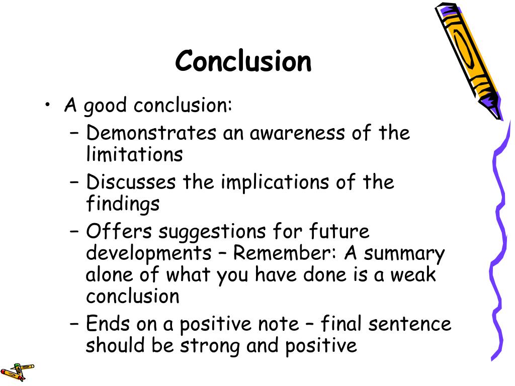 findings conclusions and recommendations in research