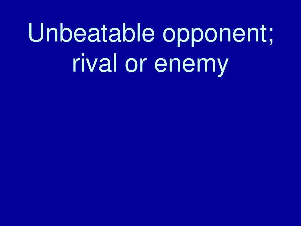 unbeatable opponent crossword unbeatable opponent crossword