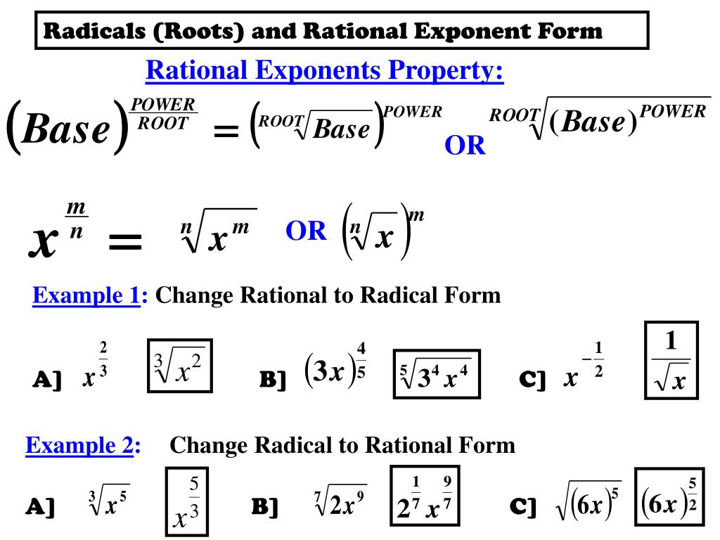Simplest Radical Form