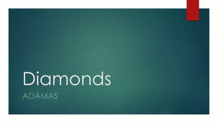 diamonds n.