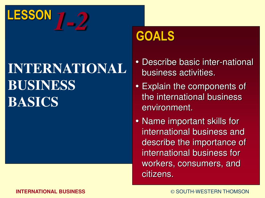 PPT - THE FOUNDATION OF INTERNATIONAL BUSINESS PowerPoint Presentation ...