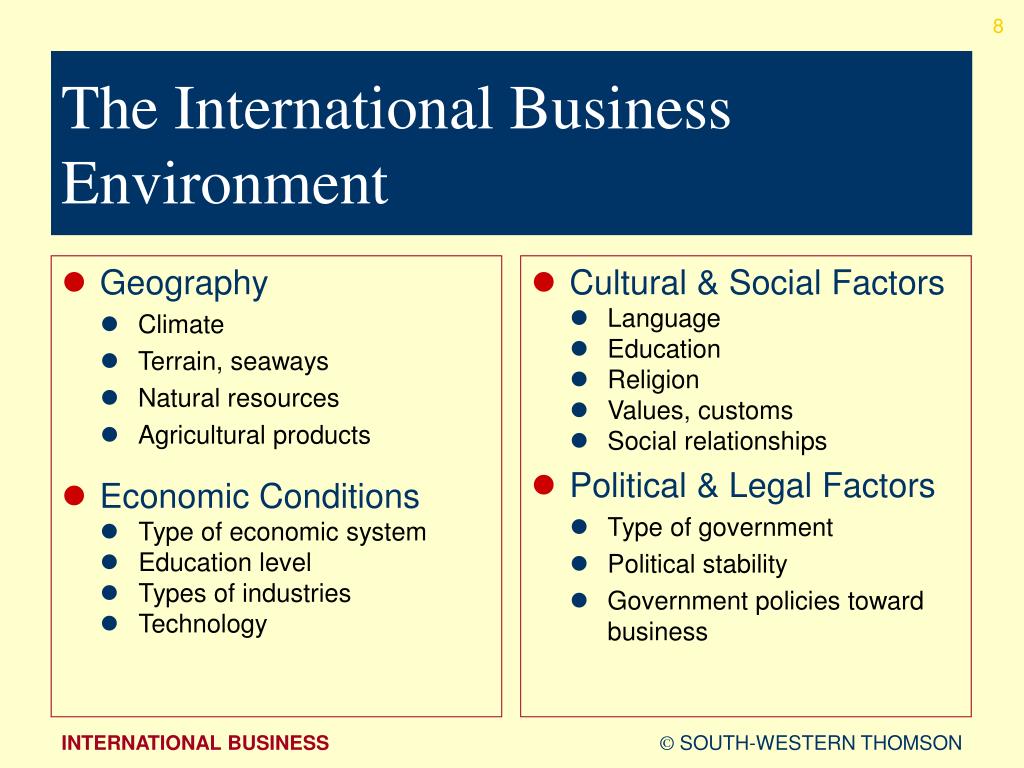 case study on international business environment