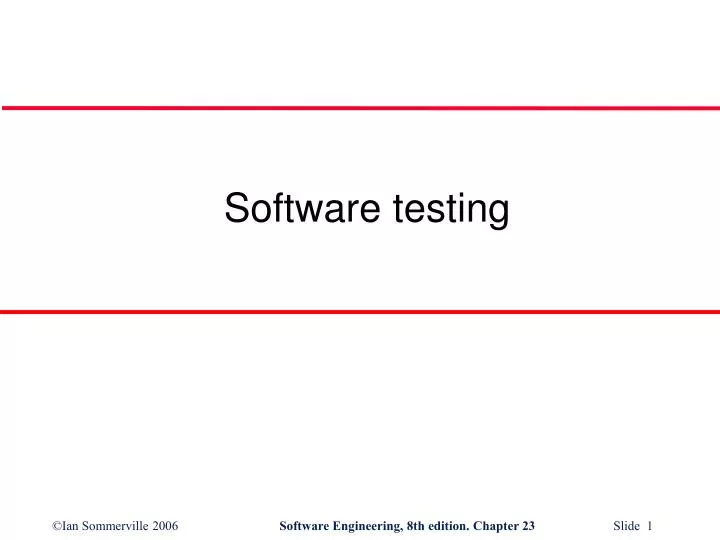 purpose of software testing in software engineering