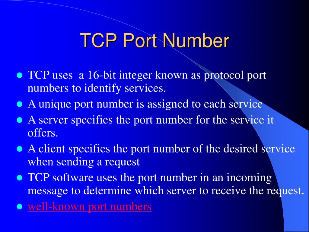 crypto exchange tcp port number