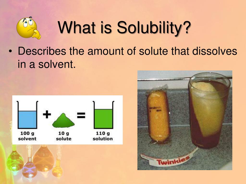 good hypothesis about solubility