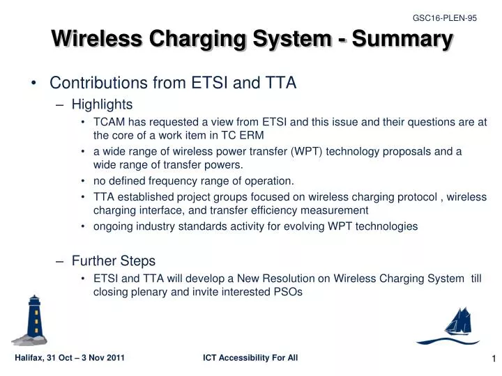 PPT Wireless Charging System Summary PowerPoint Presentation, free