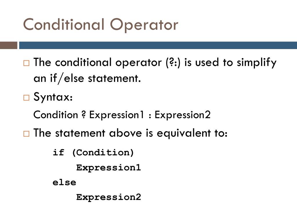 conditional assignment operator c