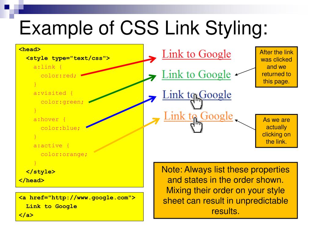 Static css styles css