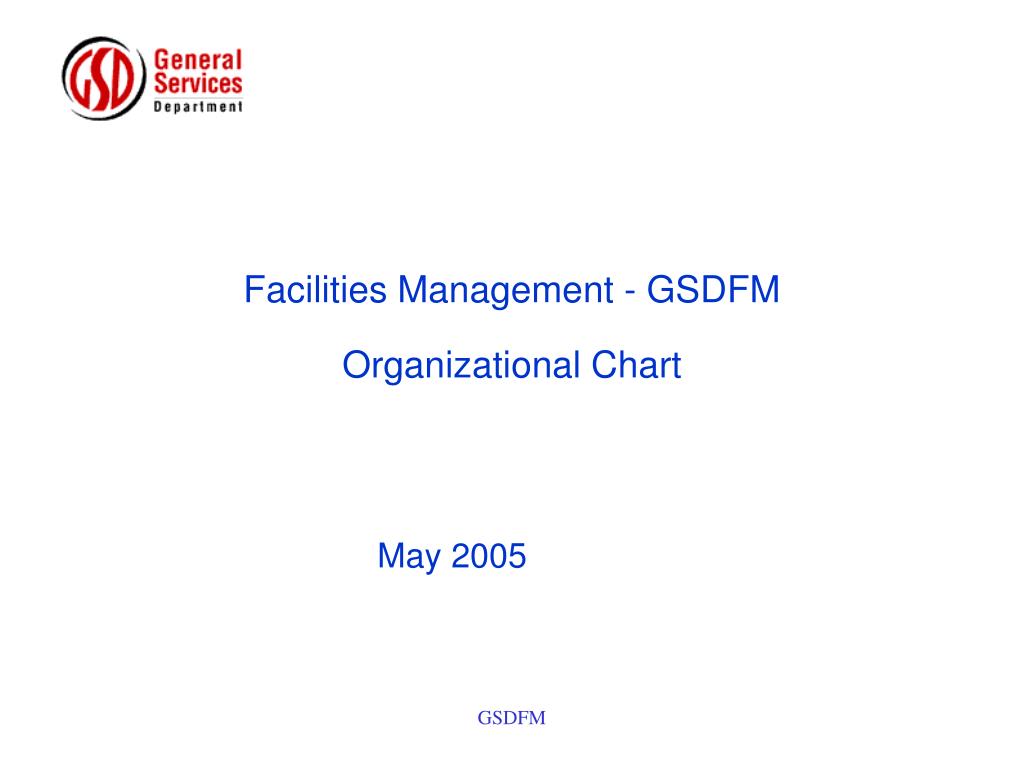 Facility Management Organizational Chart
