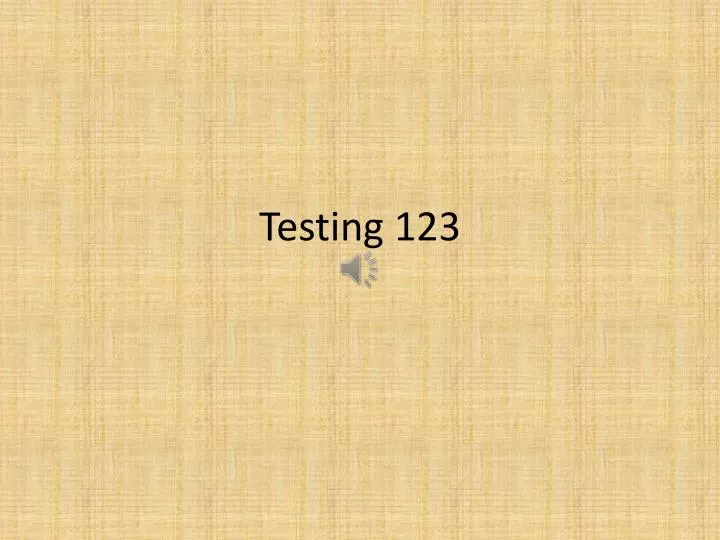 testing 123 n.