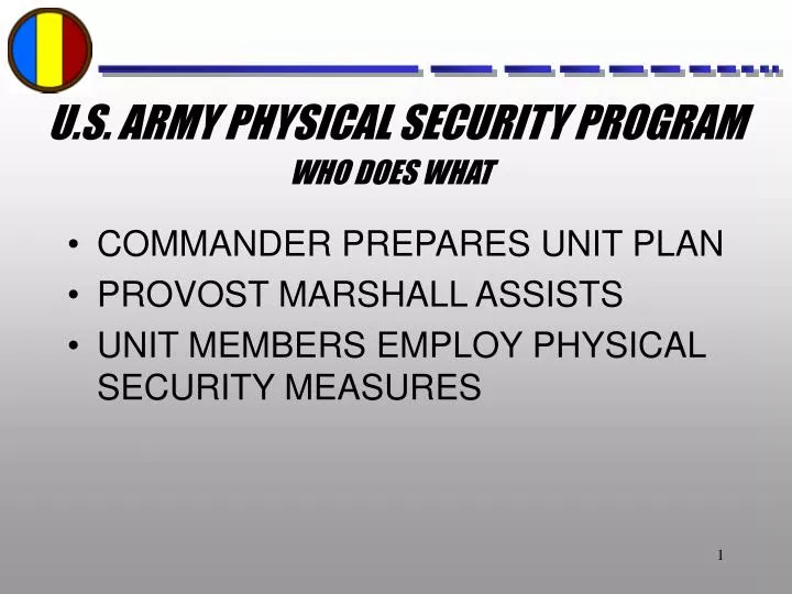 Usarc pam 190 1 physical security program Usarc pam 190 1 physical security program