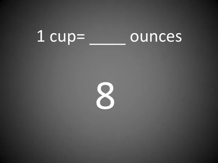 1 cup ounces n.