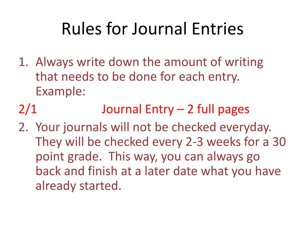 presentation on journal entries