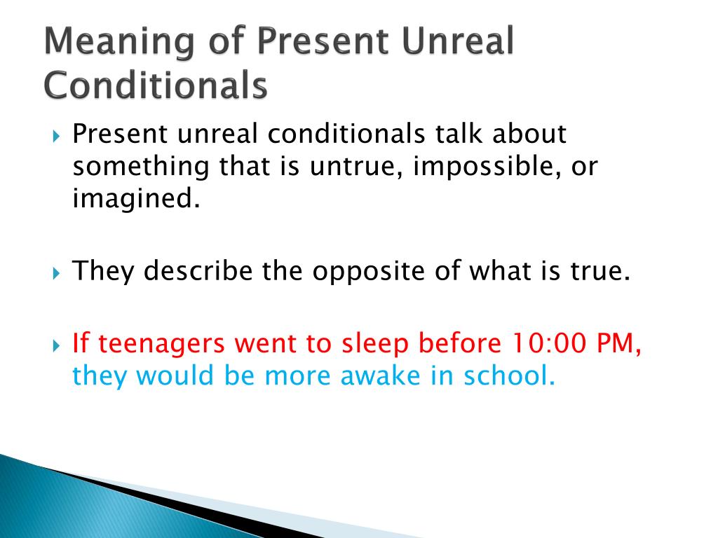 PPT Present Unreal Conditionals PowerPoint Presentation Free Download ID 6833205