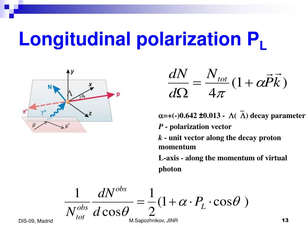 PPT - Longitudinal polarization of  and in DIS at COMPASS PowerPoint  Presentation - ID:6833537