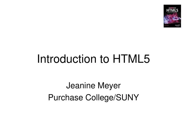 introduction to html5 n.