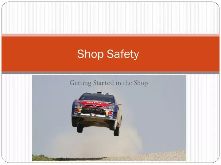 shop safety n.