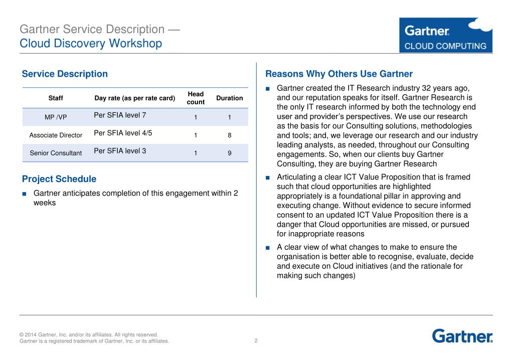 PPT Gartner GCloud Service Definition PowerPoint Presentation, free