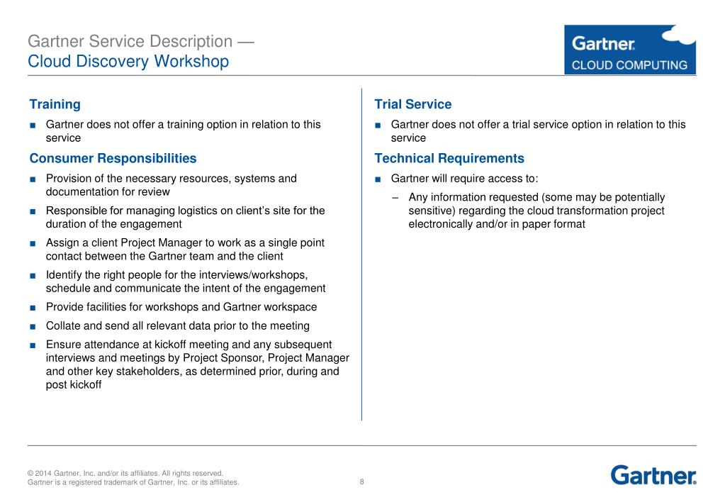 PPT Gartner GCloud Service Definition PowerPoint Presentation, free
