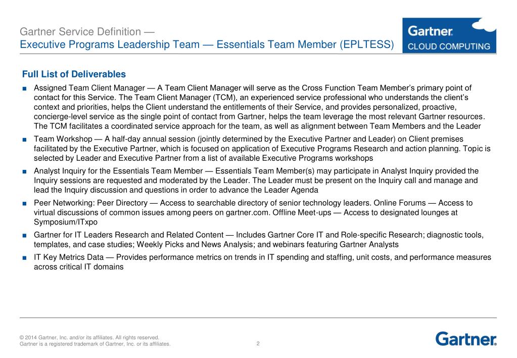 PPT Gartner GCloud Service Definition PowerPoint Presentation, free