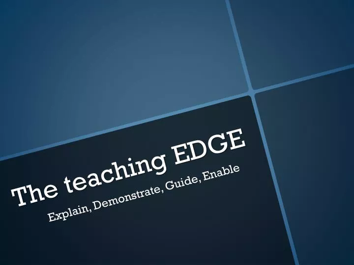 the teaching edge n.