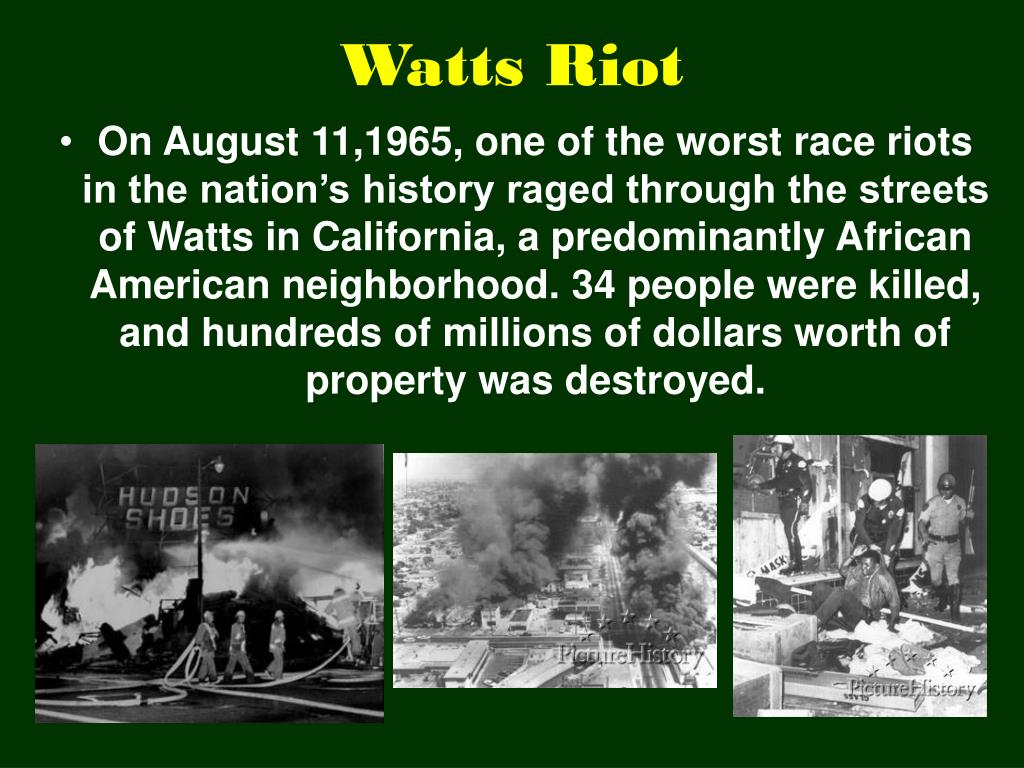 Watts Movement PPT - New Voices of the Civil Rights Movement 1960s PowerPoint ...