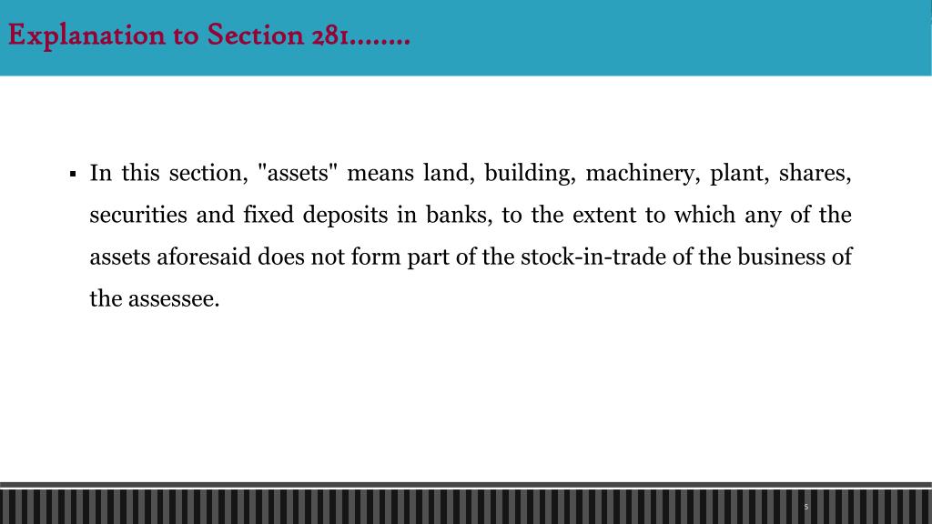 PPT - Certain transfers to be void u/s 281 of Income Tax Act, 1961 ...