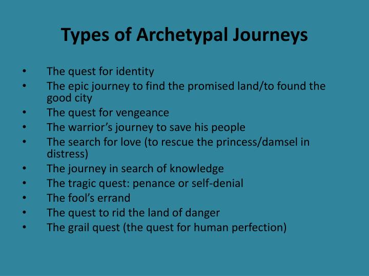 examples of the journey archetype