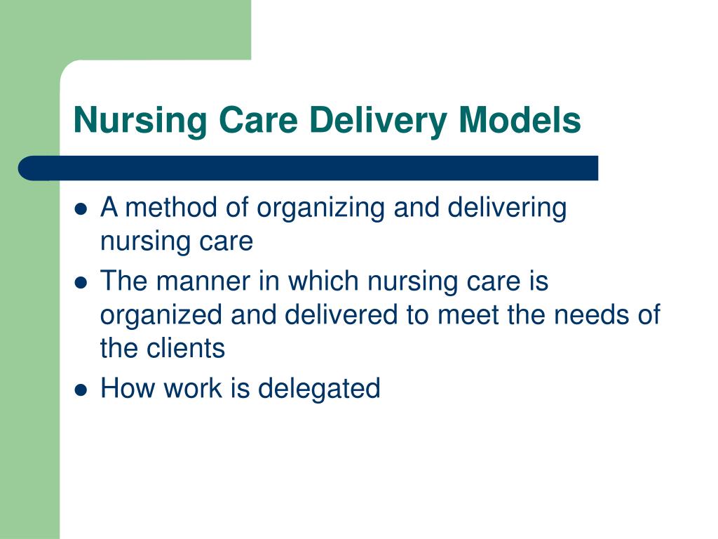 health care delivery models and nursing practice essay