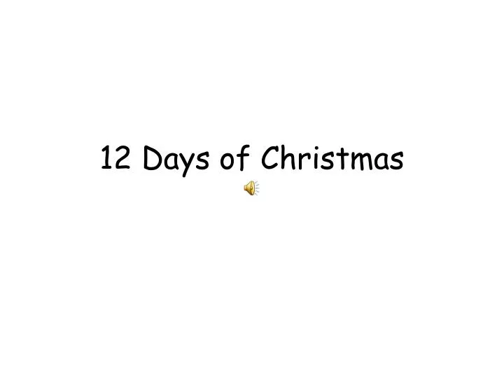 12 days of christmas n.