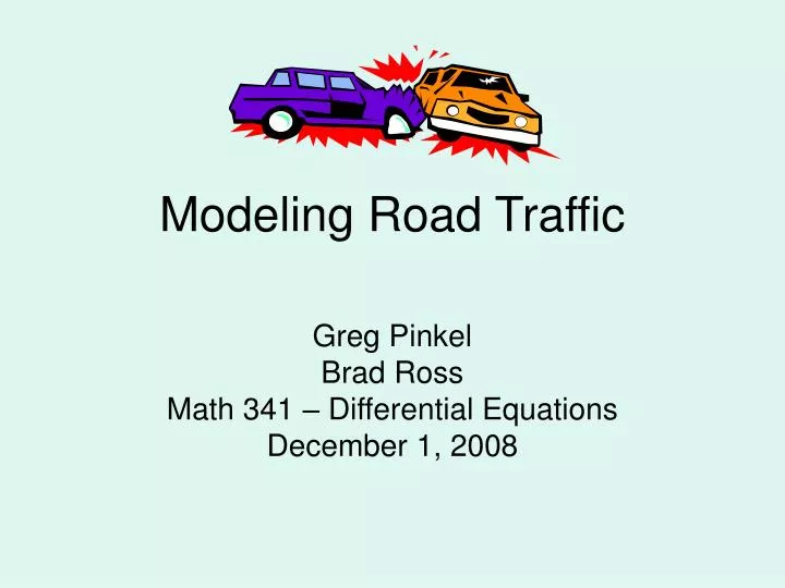 modeling road traffic n.