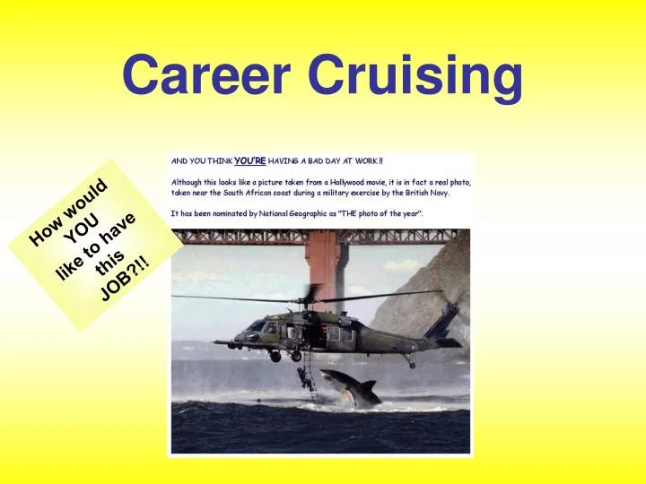 PPT Career Cruising PowerPoint Presentation, free