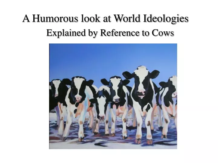 a humorous look at world ideologies n.