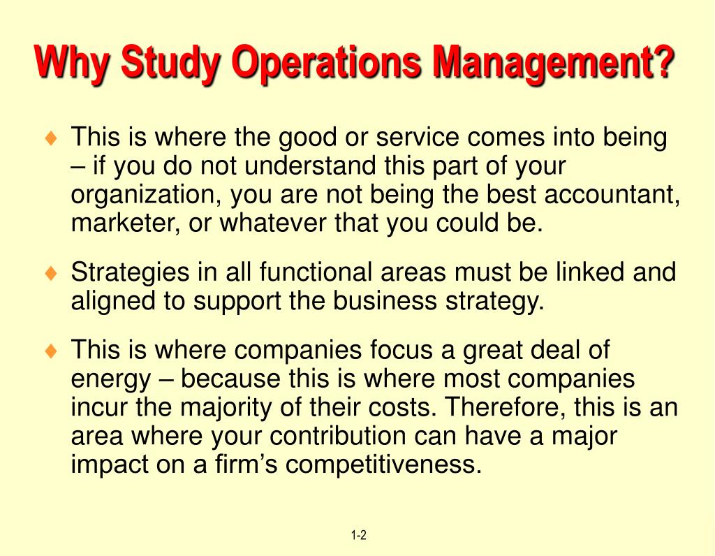 case study operations management