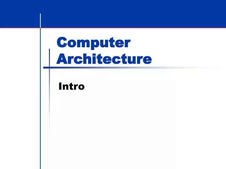 computer architecture n.