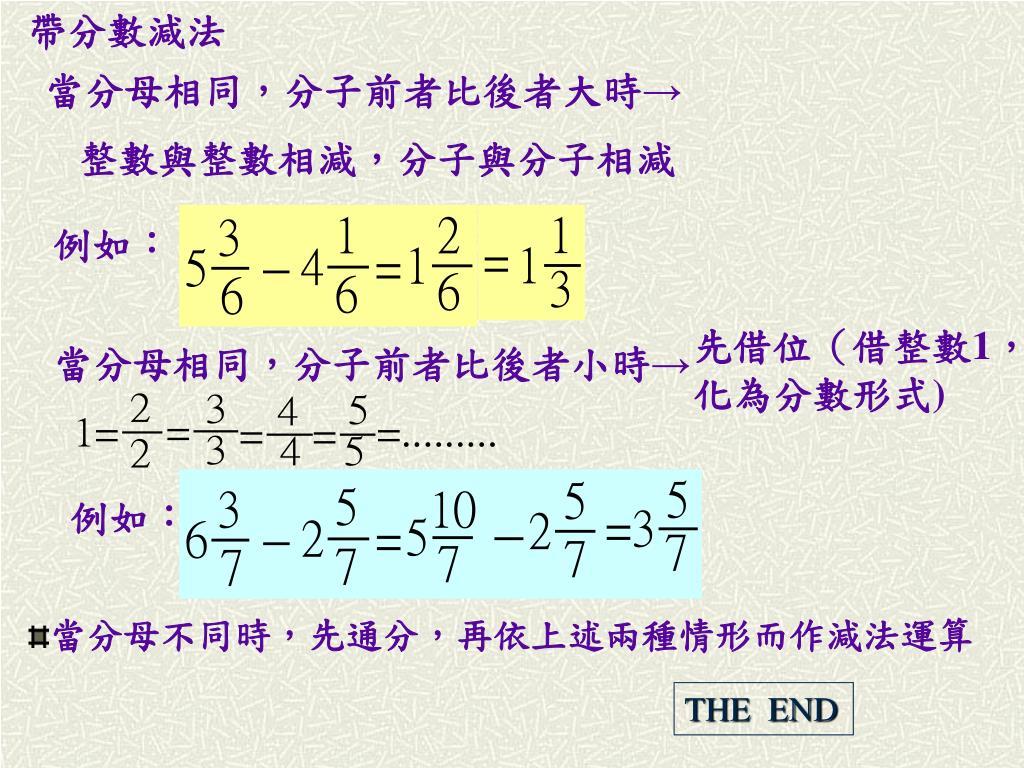 Ppt 分數的加減法powerpoint Presentation Free Download Id