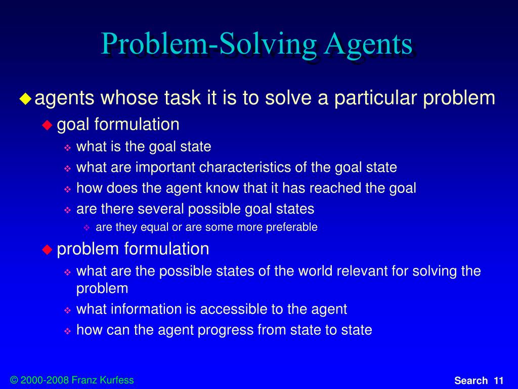 problem solving agents ppt
