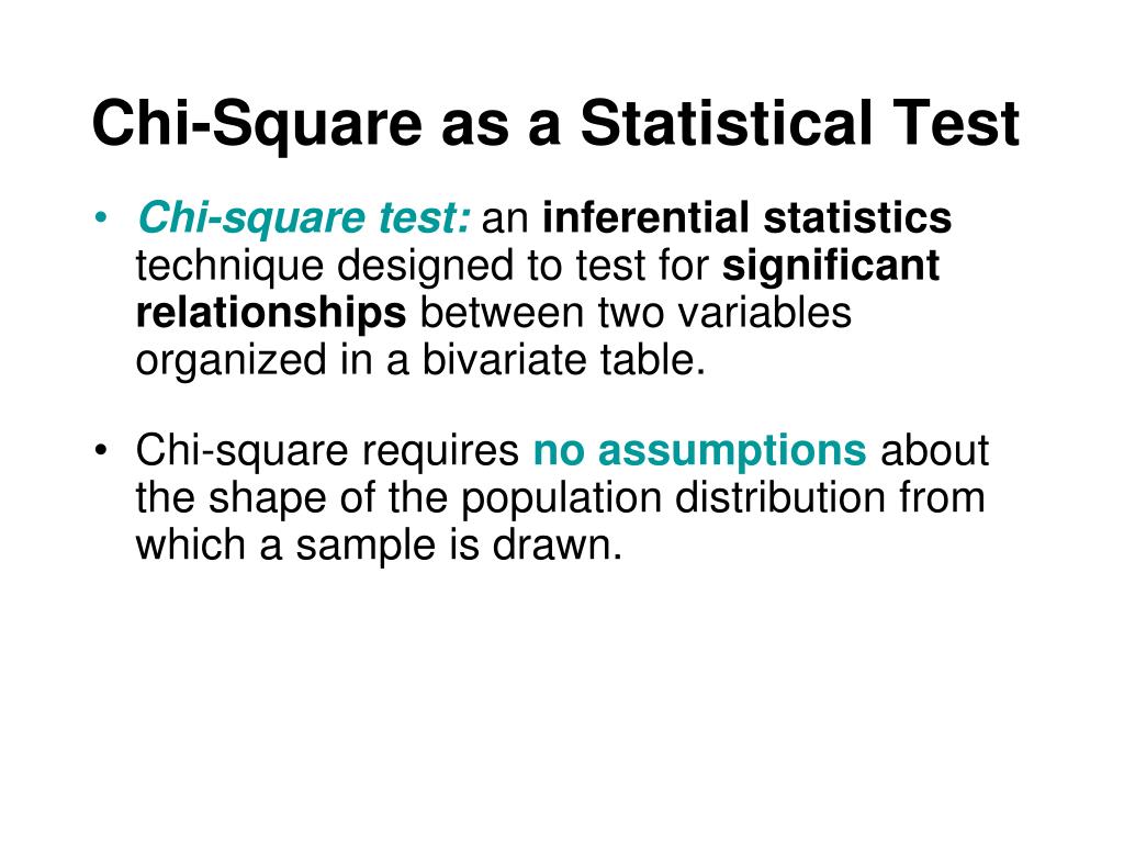 PPT - Chi-Square as a Statistical Test PowerPoint Presentation, free  download - ID:6843152