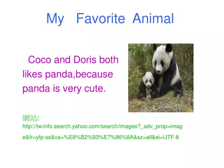 PPT - My Favorite Animal PowerPoint Presentation, free download - ID:6843727