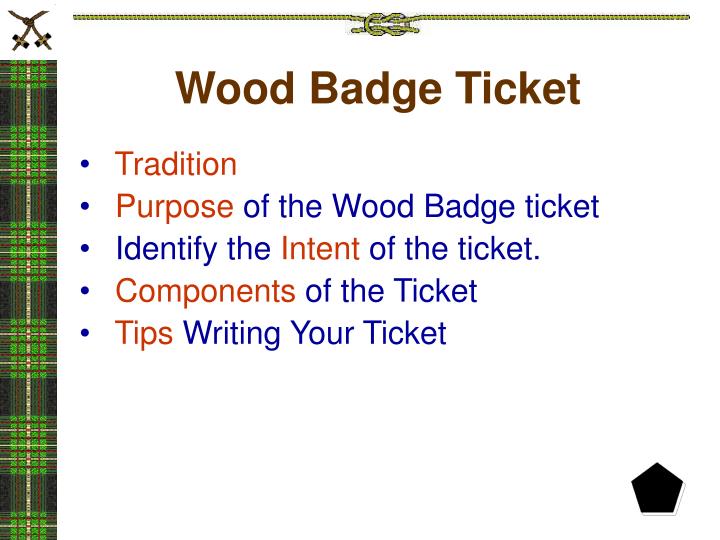 wood badge powerpoint presentations