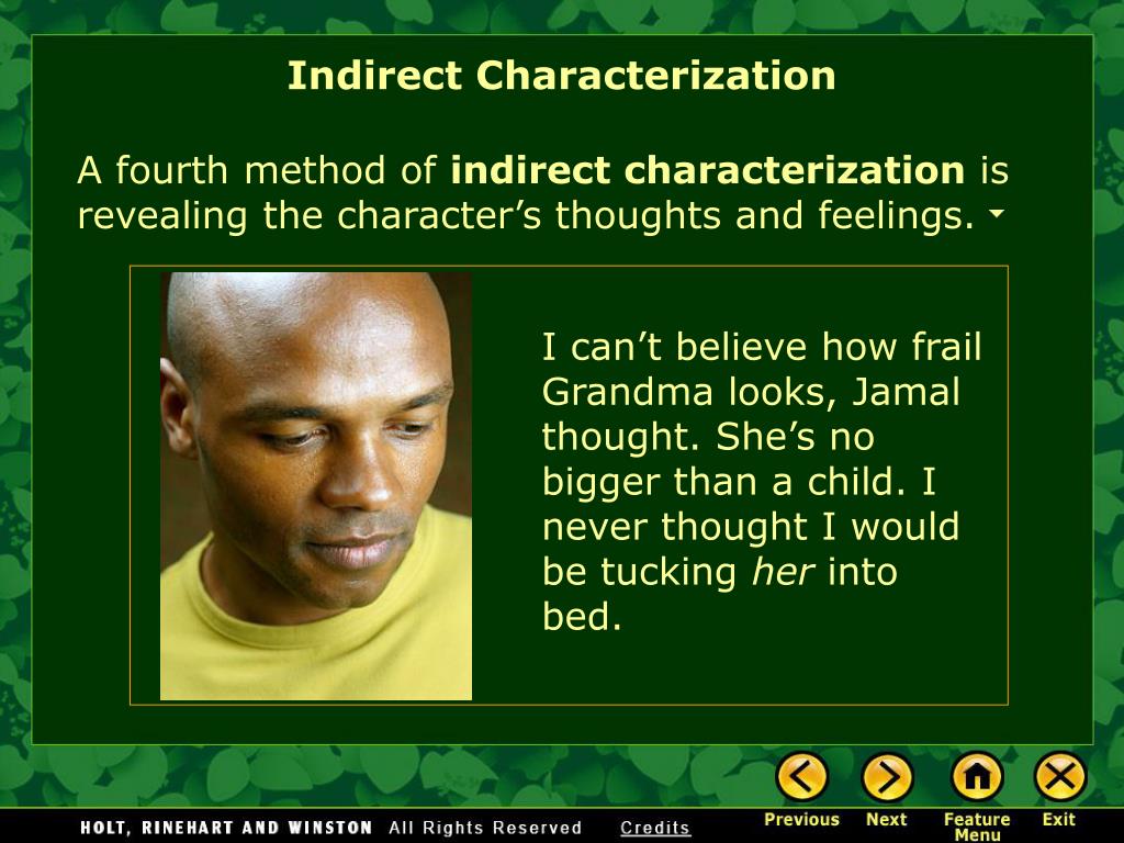 indirect characterization examples