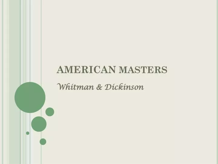 dickinson and whitman paired opposites Start studying whitman/dickinson test learn vocabulary, terms, and more with flashcards, games, and other study tools. dickinson and whitman paired opposites Start studying whitman/dickinson test learn vocabulary, terms, and more with flashcards, games, and other study tools.