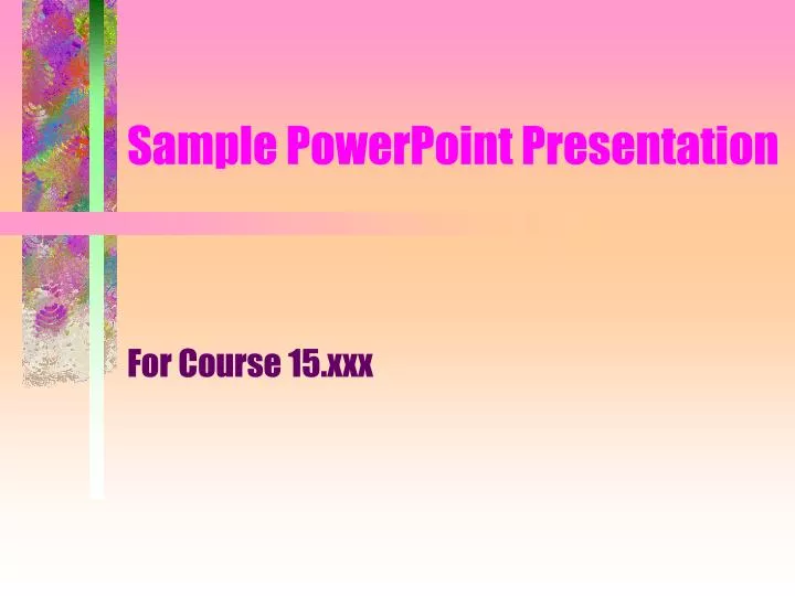 sample powerpoint presentation n.